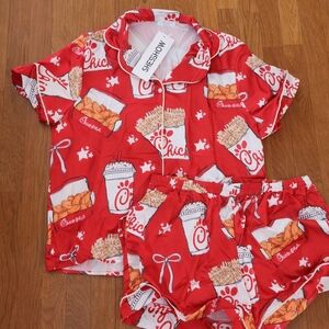 Jan - Chik Fil  Chicken Print Women's Pajama Set